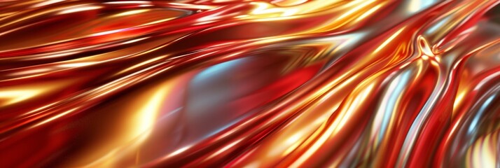 Poster - An Artistic and Abstract Representation of Light Rays in a Bright and Colorful Corridor Filled with Vivid Imagery