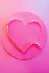 Aufkleber - A paper cut features a vibrant pink neon gradient color that adds a pop of fun to any design._00002_