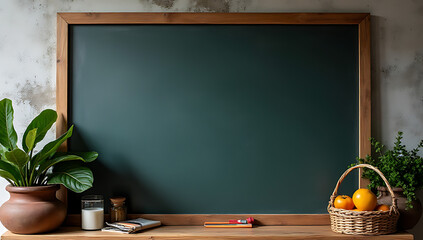 Aufkleber - A colorful blackboard features a clean layout with ample space for notes, utilizing modern material design elements in its aesthetic._00002_