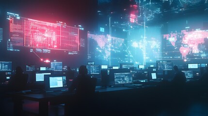 Poster - Global Network Security Operations Center Team Monitoring Data