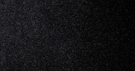 Wall Mural - Natural white winter snowfall on a black background 3d rendering