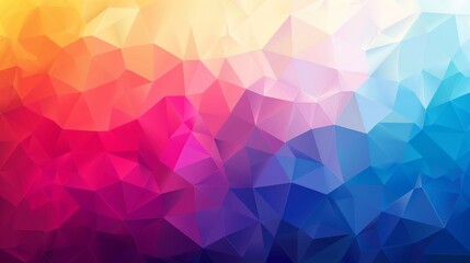 Poster - An Abstract Geometric Pattern Featuring Vibrant Colors and Striking Triangular Shapes Throughout its Design