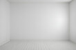 © Hakim - Empty white room with wooden floor and soft lighting creating a cozy atmosphere