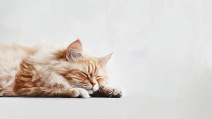 Sleepy cat relaxing indoors cozy environment pet photography calm atmosphere close-up view feline serenity for cat lovers