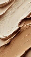 Poster - Close-up view reveals a mesmerizing blend of warm earth tones swirling together in smooth layers, each showcasing a unique texture and depth. A celebration of color and artistry unfolds