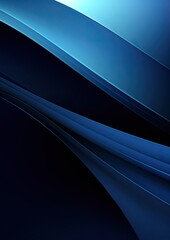 Poster - Modern shining dark blue abstract background paper and layer elements for presentation design.