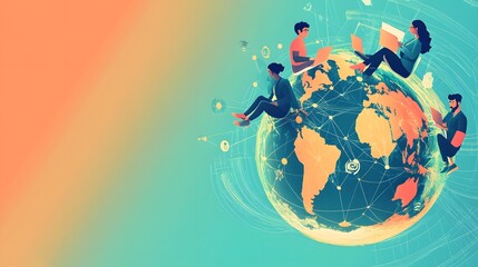 Poster - Global Collaboration Teamwork Using Technology Worldwide