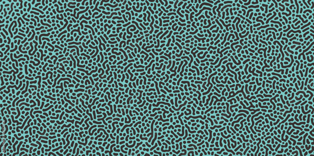 Abstract Turing pattern background. Seamless brush pen textile doodle ...