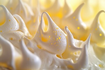 Wall Mural - Whipped Cream Texture Close Up Abstract Design