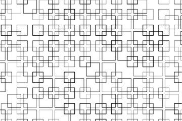 Poster - Symmetrical pattern of interwoven squares creating a sense of movement.