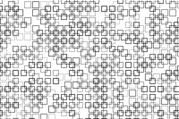 Poster - Symmetrical pattern of interwoven squares creating a sense of movement.