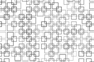 Aufkleber - Symmetrical pattern of interwoven squares creating a sense of movement.
