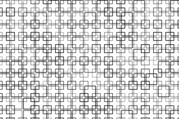 Aufkleber - Symmetrical pattern of interwoven squares creating a sense of movement.