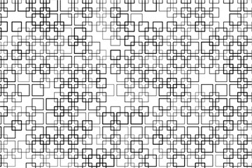 Aufkleber - Symmetrical pattern of interwoven squares creating a sense of movement.
