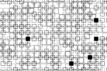 Aufkleber - Symmetrical pattern of interwoven squares creating a sense of movement.