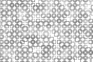 Aufkleber - Symmetrical pattern of interwoven squares creating a sense of movement.