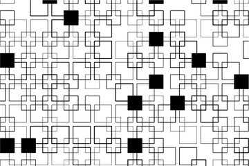 Aufkleber - Symmetrical pattern of interwoven squares creating a sense of movement.