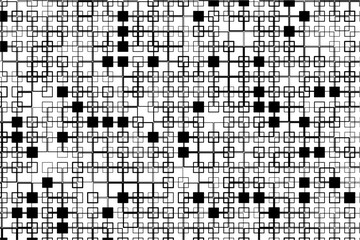 Aufkleber - Dynamic square intersections form a bold, geometric design pattern