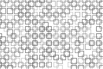Aufkleber - Dynamic square intersections form a bold, geometric design pattern