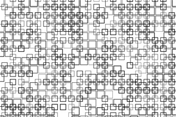 Aufkleber - Dynamic square intersections form a bold, geometric design pattern