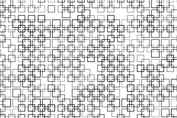 Aufkleber - Dynamic square intersections form a bold, geometric design pattern