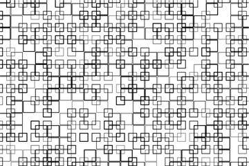 Aufkleber - Dynamic square intersections form a bold, geometric design pattern