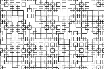 Aufkleber - Dynamic square intersections form a bold, geometric design pattern