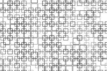 Aufkleber - Dynamic square intersections form a bold, geometric design pattern