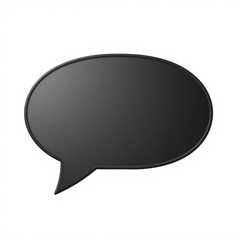 Poster - Black Speech Bubble 3D Render
