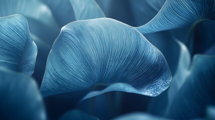 Poster - Delicate banana leaves unfurl in a stunning display, their lush forms illuminated by soft light. Each leaf reveals mesmerizing textures and shades, inviting a sense of tranquility and beauty