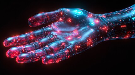 Poster - Digital x-ray showing detailed structure of human forearm and hand in high resolution