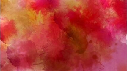 Wall Mural - earth tones abstract ink painting 4k loop features layers of liquid ink animating on and off screen 