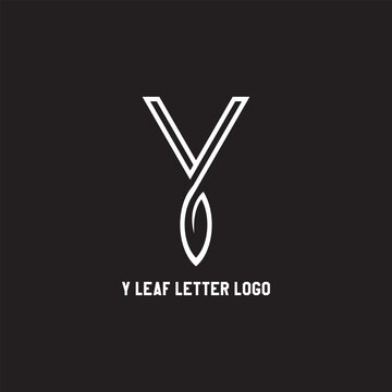 Y leaf letter logo