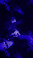Wall Mural - vertical blue grunge shapes mixer 4k loop features shifting shapes morphing and moving in blue and p