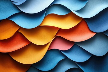 Aufkleber - A close-up view of wavy paper texture