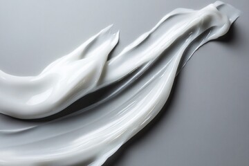 Poster - Close-up of white powder on a gray surface, suitable for science or laboratory uses