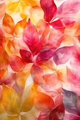 Poster - A close-up view of a bunch of leaves attached to a wall, great for interior design or nature-inspired themes