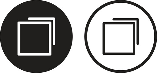 Poster - New tab icon set in two styles isolated on white background . New tab button icon vector