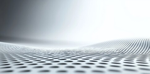 Poster - A contemporary poster showcasing a dynamic technology network on an abstract grey background.