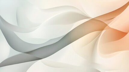 Poster - Abstract background with flowing, pastel-colored waves creating a soft, elegant design.