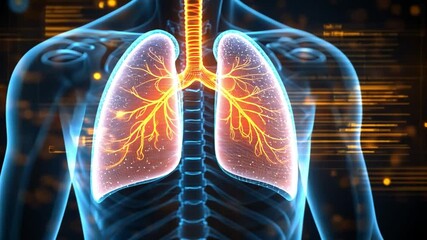 Poster - Exploring the intricate structure of human lungs with advanced 4k ai technology