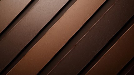 Poster - Warm, diagonal lines weave together in rich, earthy hues, creating an intriguing background that enhances any contemporary setting, Mocha Mousse