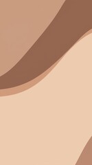 Poster - Smoothly overlapping brown curves create a flowing, abstract pattern, forming a dynamic and visually captivating background design that enhances modern aesthetics and elegance