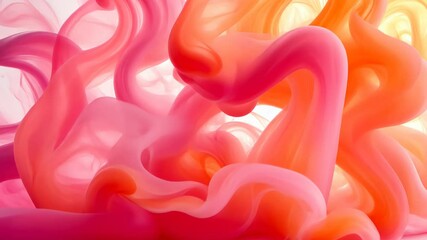 Poster - Colorful swirls of vibrant shades dance gracefully in an artistic display of fluid motion. Generative AI