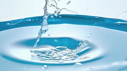 Poster - Captivating splashes of crystal clear water illuminating moments of nature's beauty. Generative AI