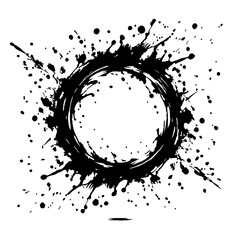 Poster - Abstract Ink Circle Splash 