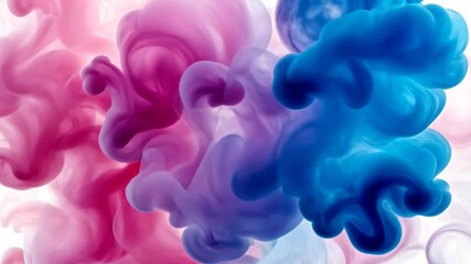 Poster - Vivid colors blend and swirl in an abstract dance of fluid dynamics, creating mesmerizing patterns of beauty and motion. Generative AI