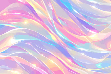 Wall Mural - Colorful, wavy background with a pink and blue hue