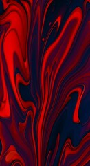 Poster - Dark red abstract fluid swirls a vibrant marble texture background