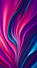 Poster - Vibrant colorful abstract background dynamic flowing fluid curves wave design